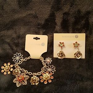 Nordstrom bracelet and earrings set